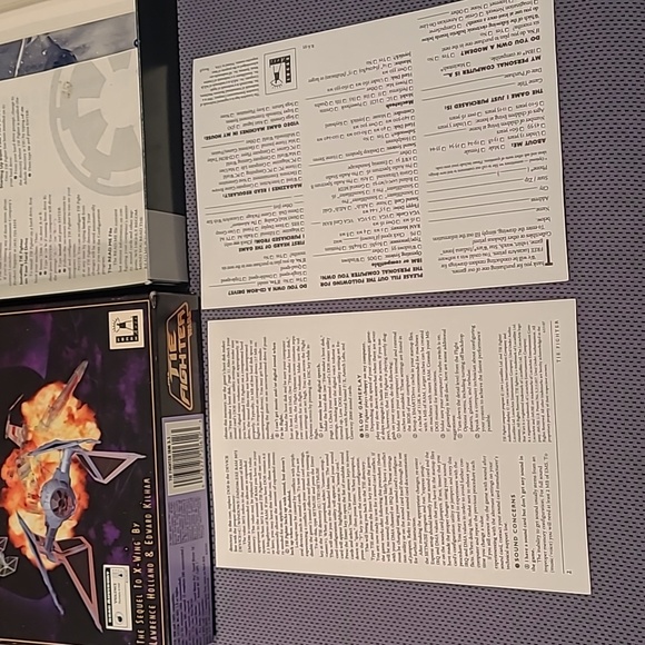 1994 Star Wars The Tie Fighter Computer Game 3.5" 1.44 MB Disks - Picture 8 of 15